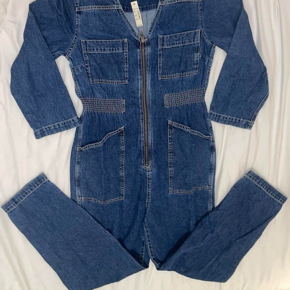Madewell Blue Denim Jumpsuit - Picture 2 of 4